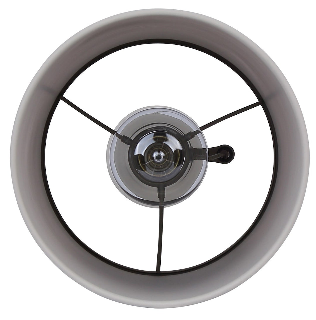 Table Lamp In Grey Finish