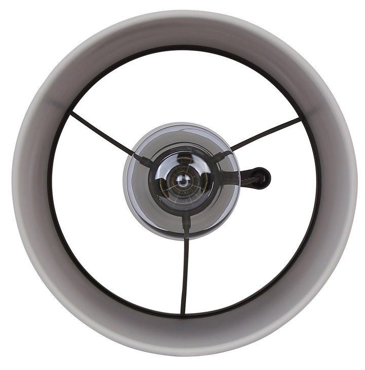 Table Lamp In Grey Finish
