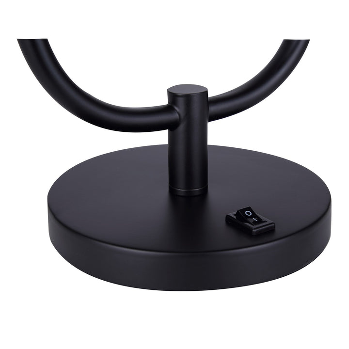 Table Lamp In Matte Black Finish