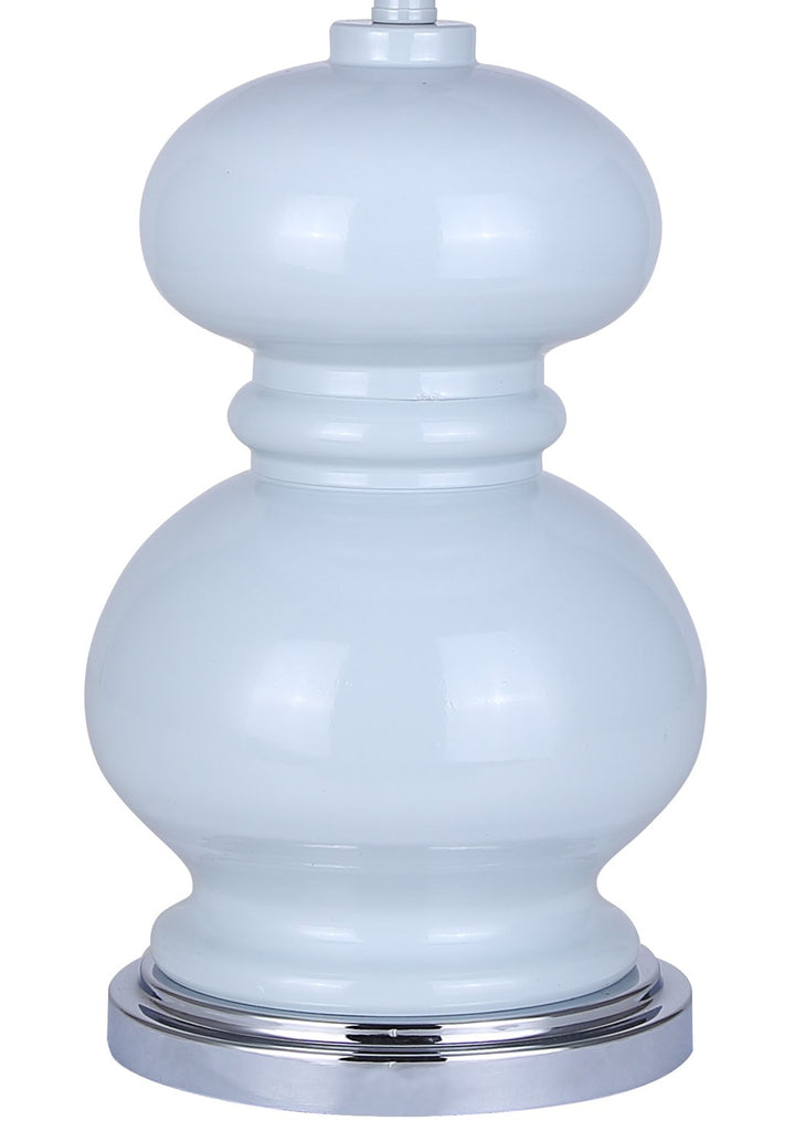 Table Lamp In Light Blue Finish