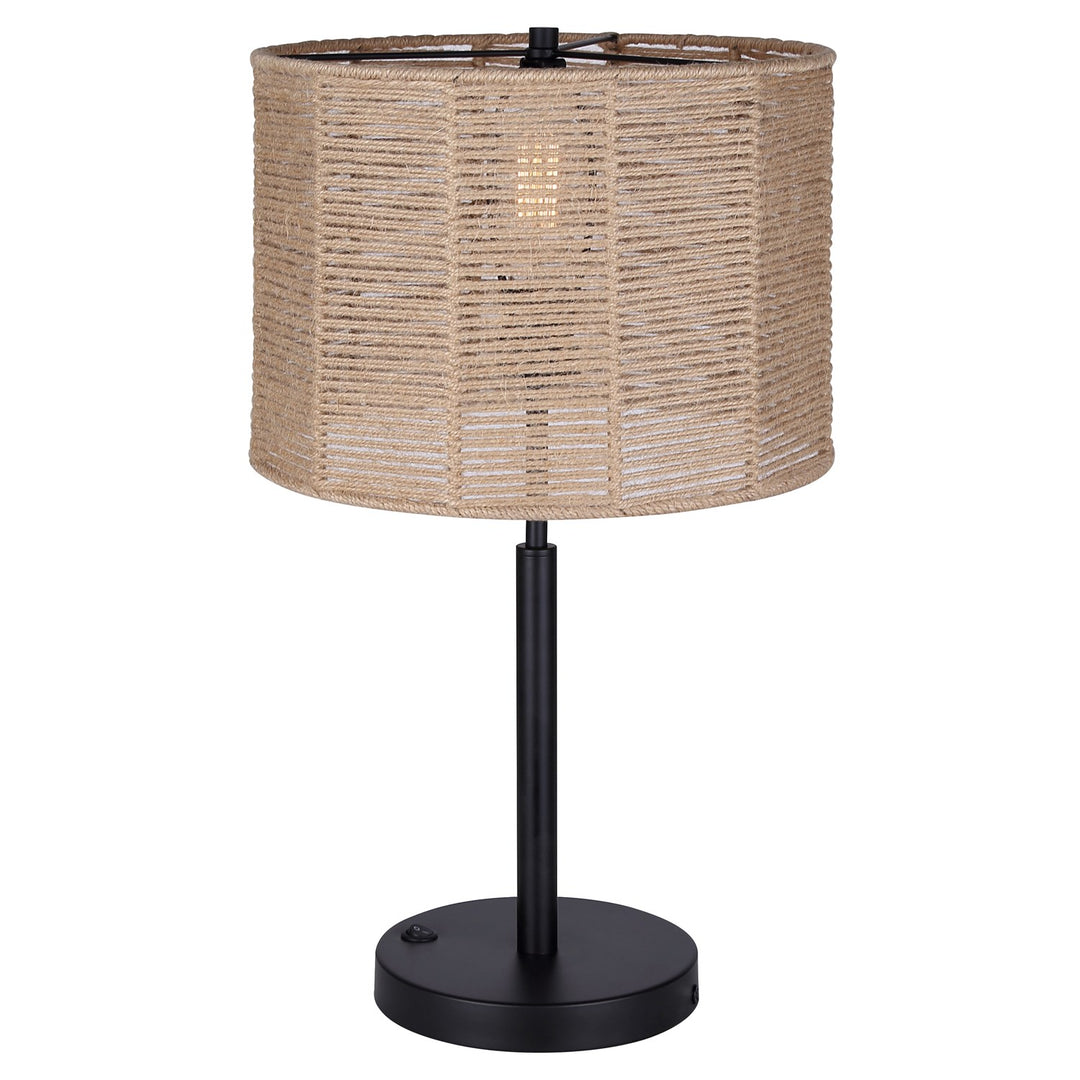 Table Lamp In Matte Black Finish by Canarm