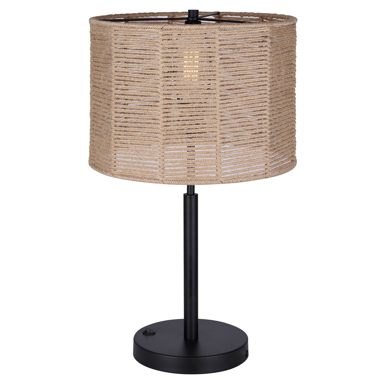 Table Lamp In Matte Black Finish by Canarm