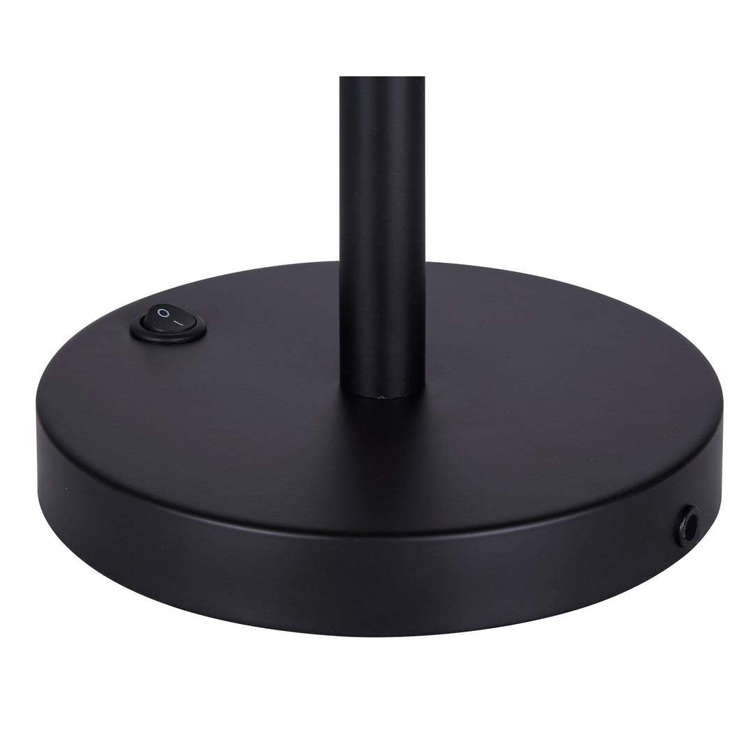 Table Lamp In Matte Black Finish