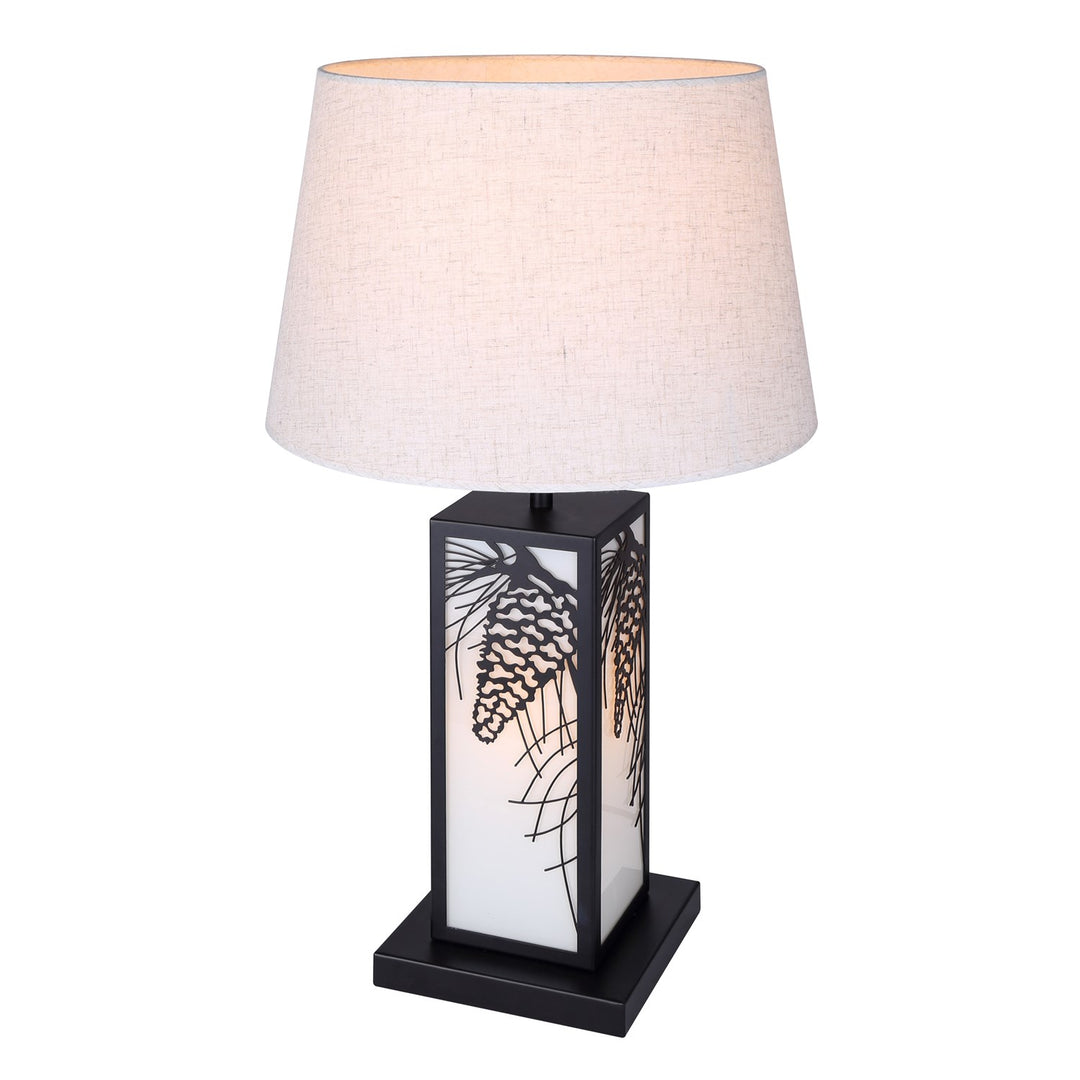 Table Lamp In Matte Black Finish by Canarm
