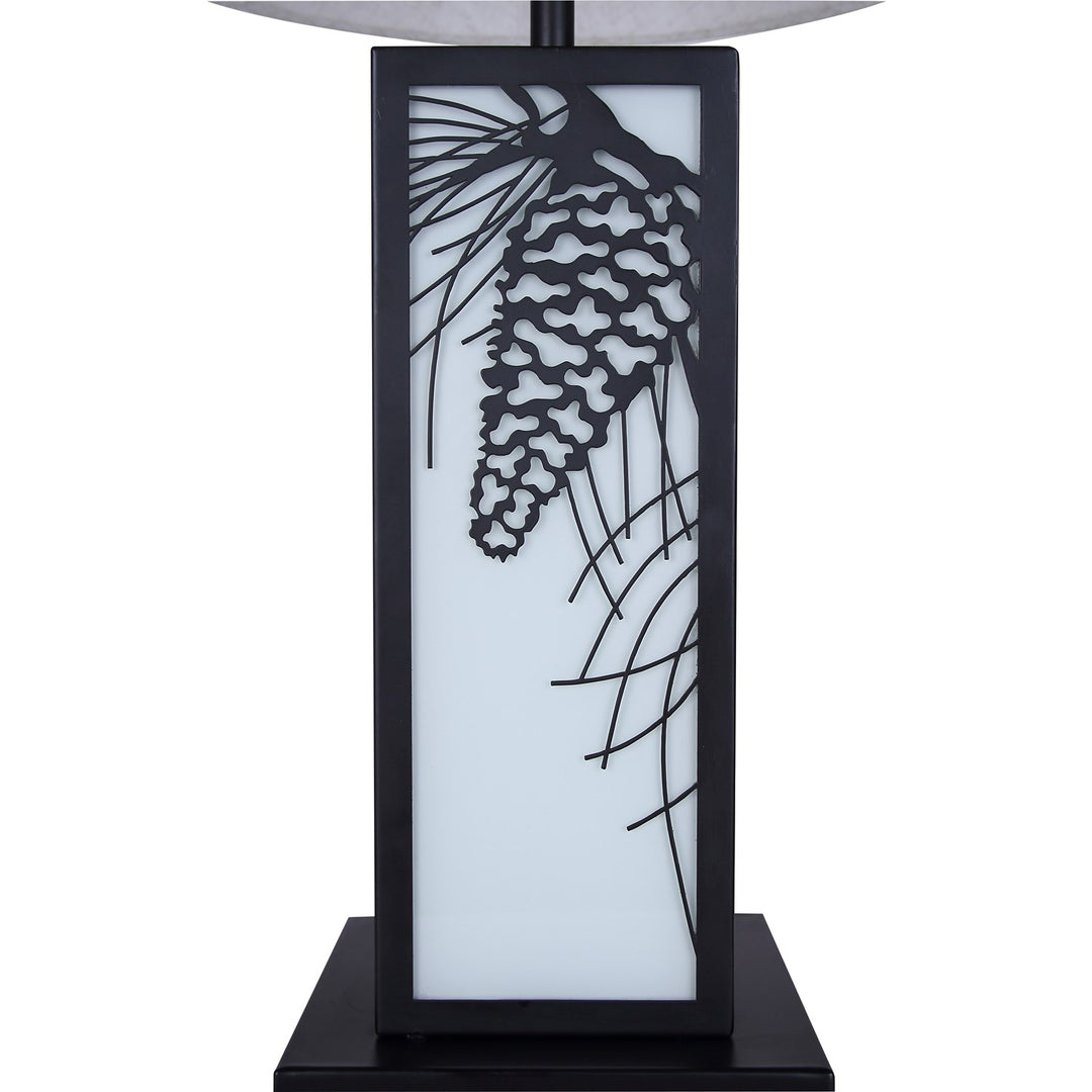 Table Lamp In Matte Black Finish
