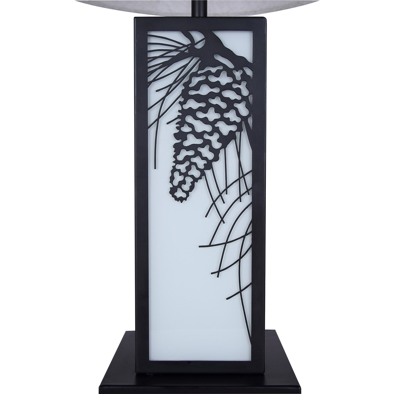 Table Lamp In Matte Black Finish