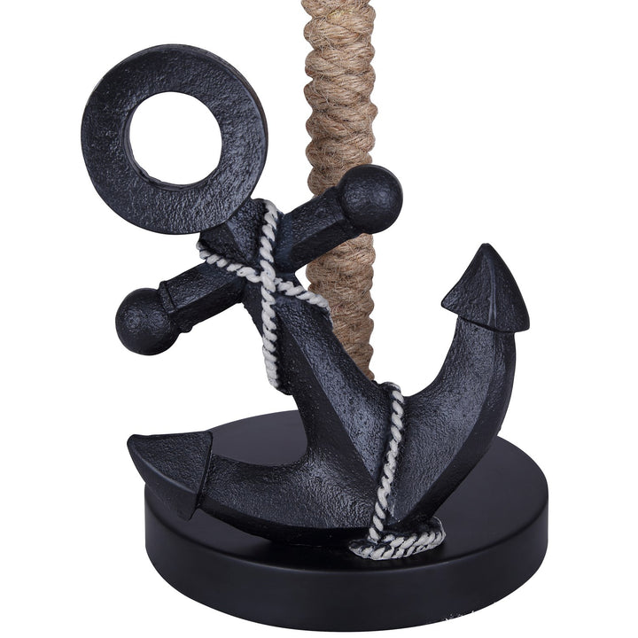 Table Lamp In Matte Black Finish