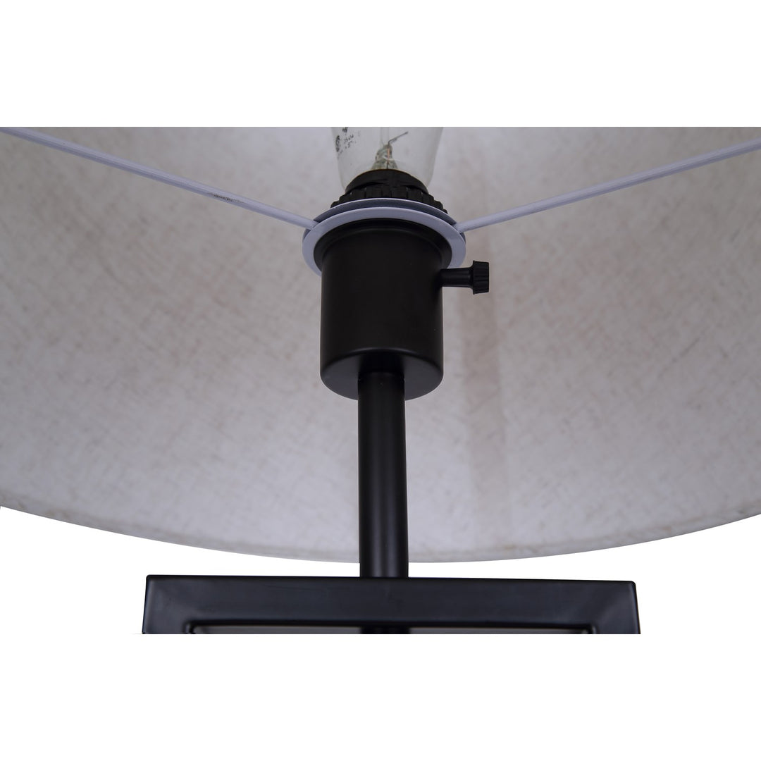 Table Lamp In Matte Black Finish