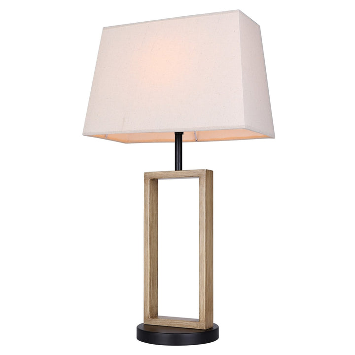 Table Lamp In Matte Black And Brushed Brown Finish by Canarm
