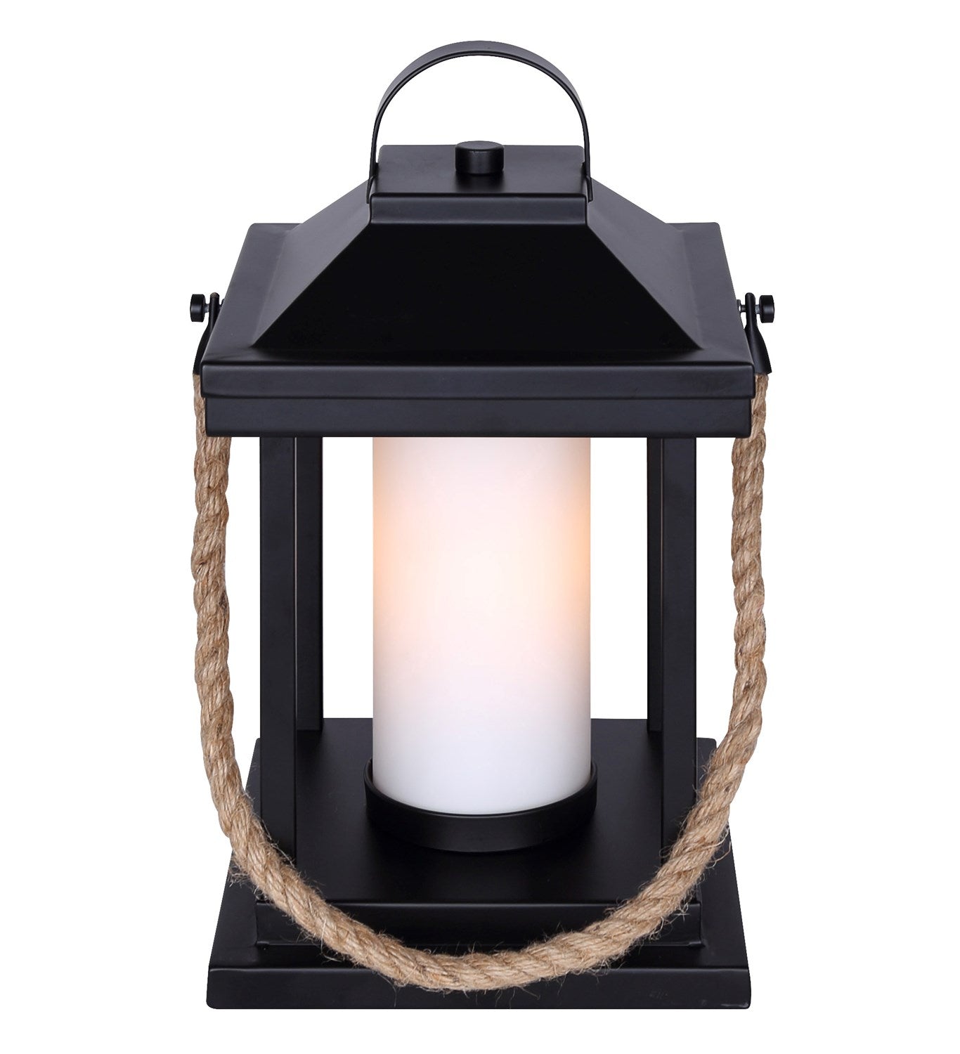 Table Lamp In Matte Black And Rope Finish by Canarm