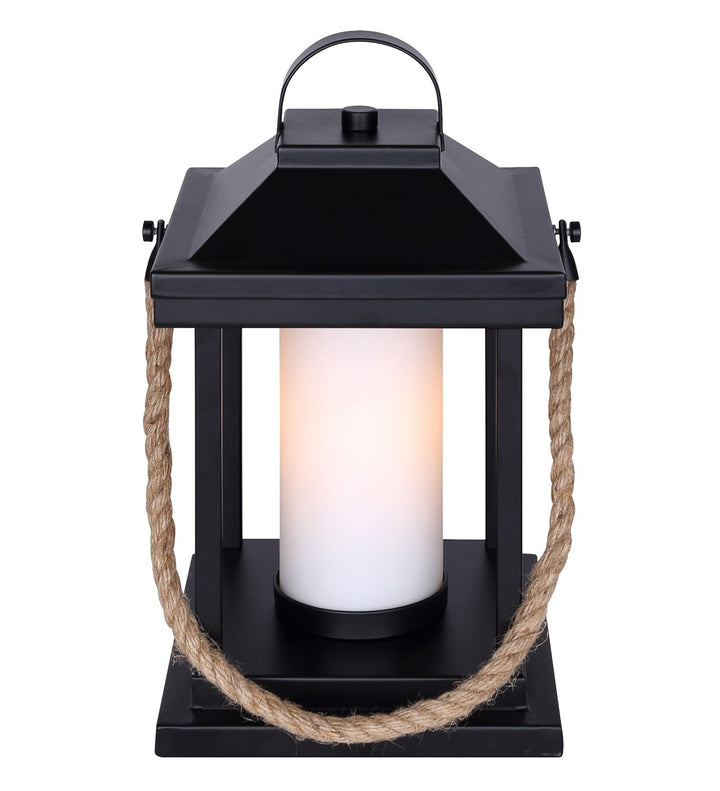 Table Lamp In Matte Black And Rope Finish by Canarm