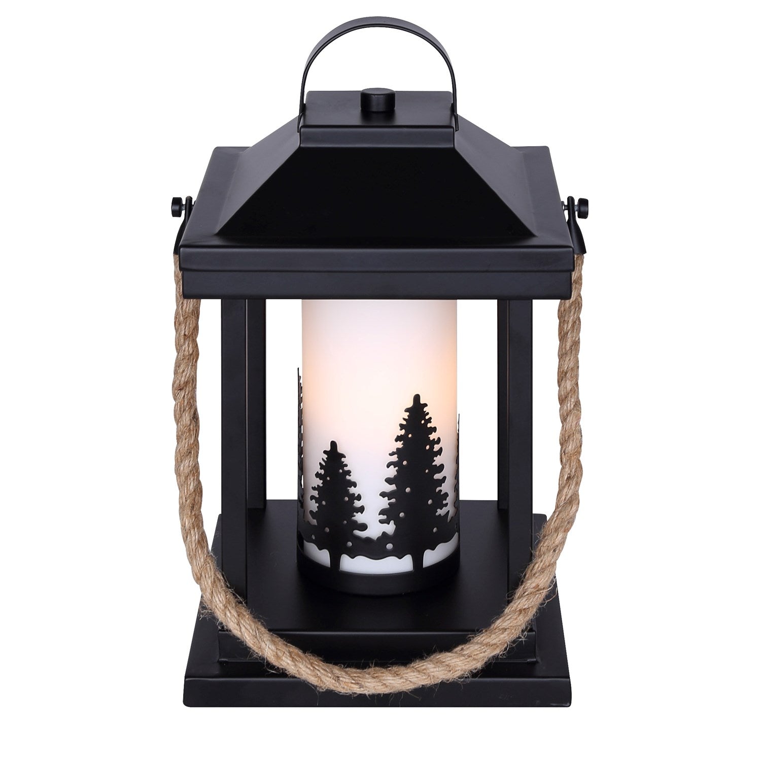 Table Lamp In Matte Black And Rope Finish by Canarm