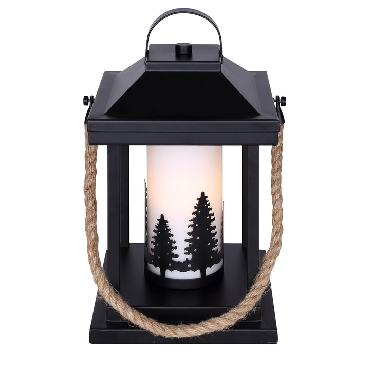 Table Lamp In Matte Black And Rope Finish by Canarm