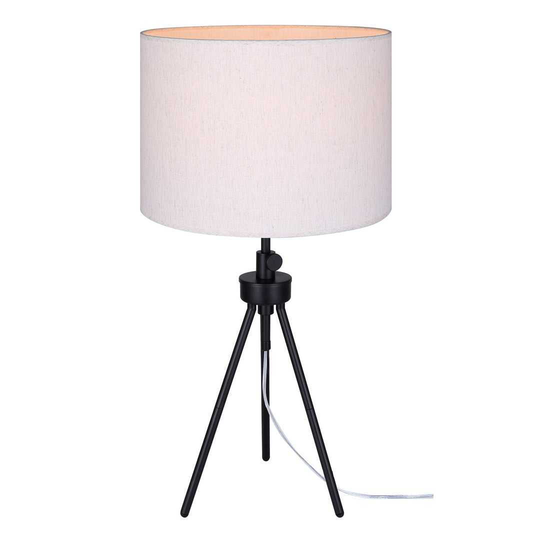 Table Lamp In Matte Black Finish by Canarm