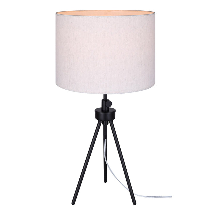 Table Lamp In Matte Black Finish by Canarm