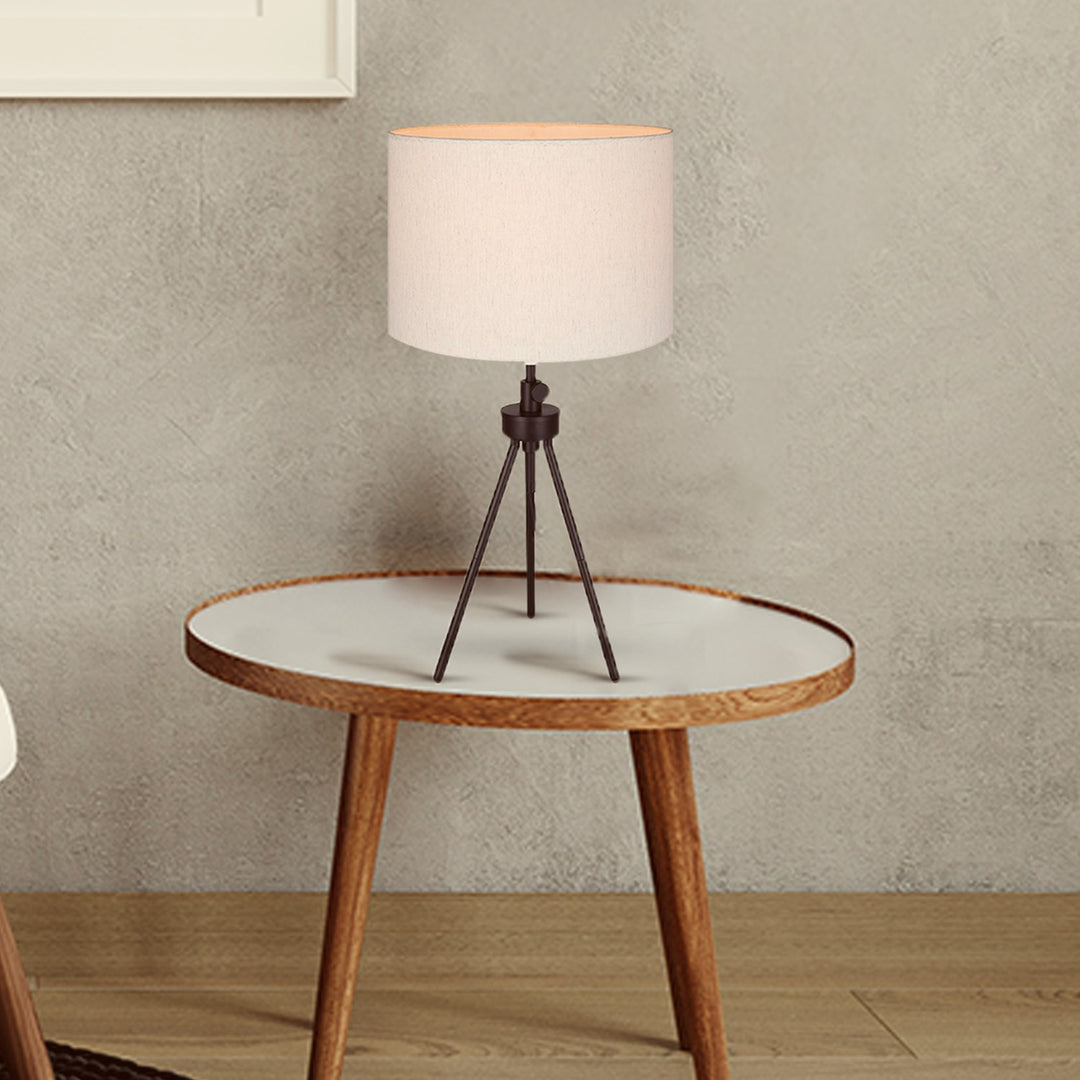 Table Lamp In Matte Black Finish