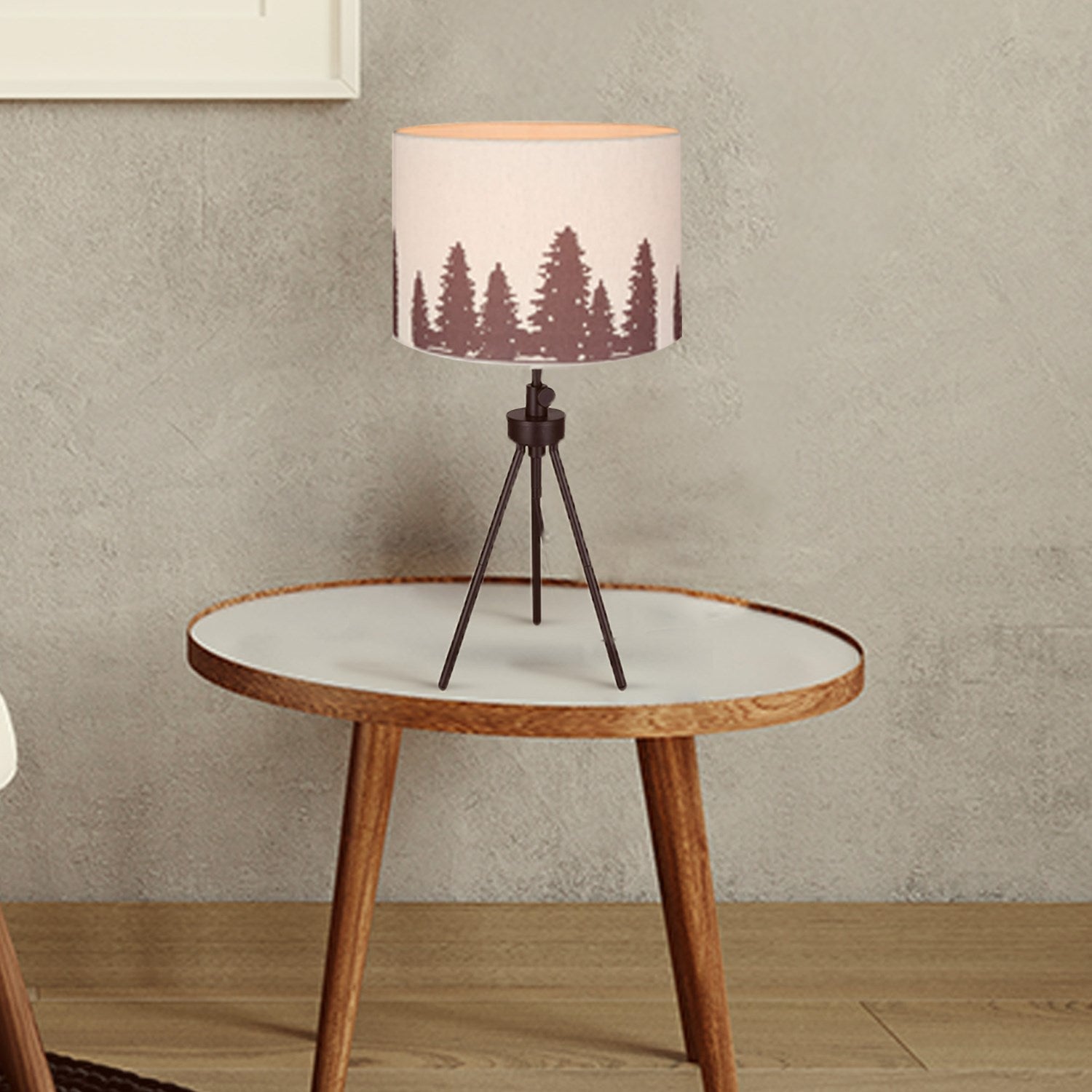 Table Lamp In Matte Black Finish