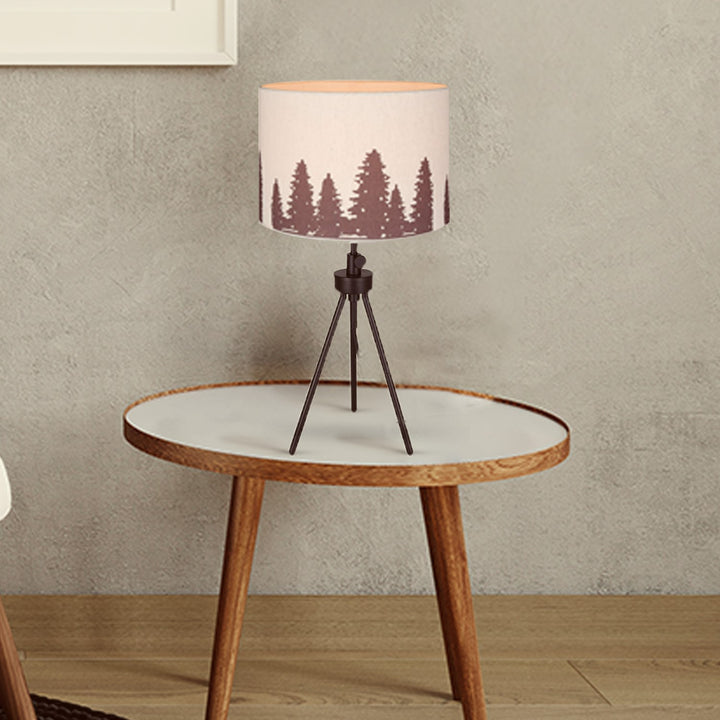 Table Lamp In Matte Black Finish
