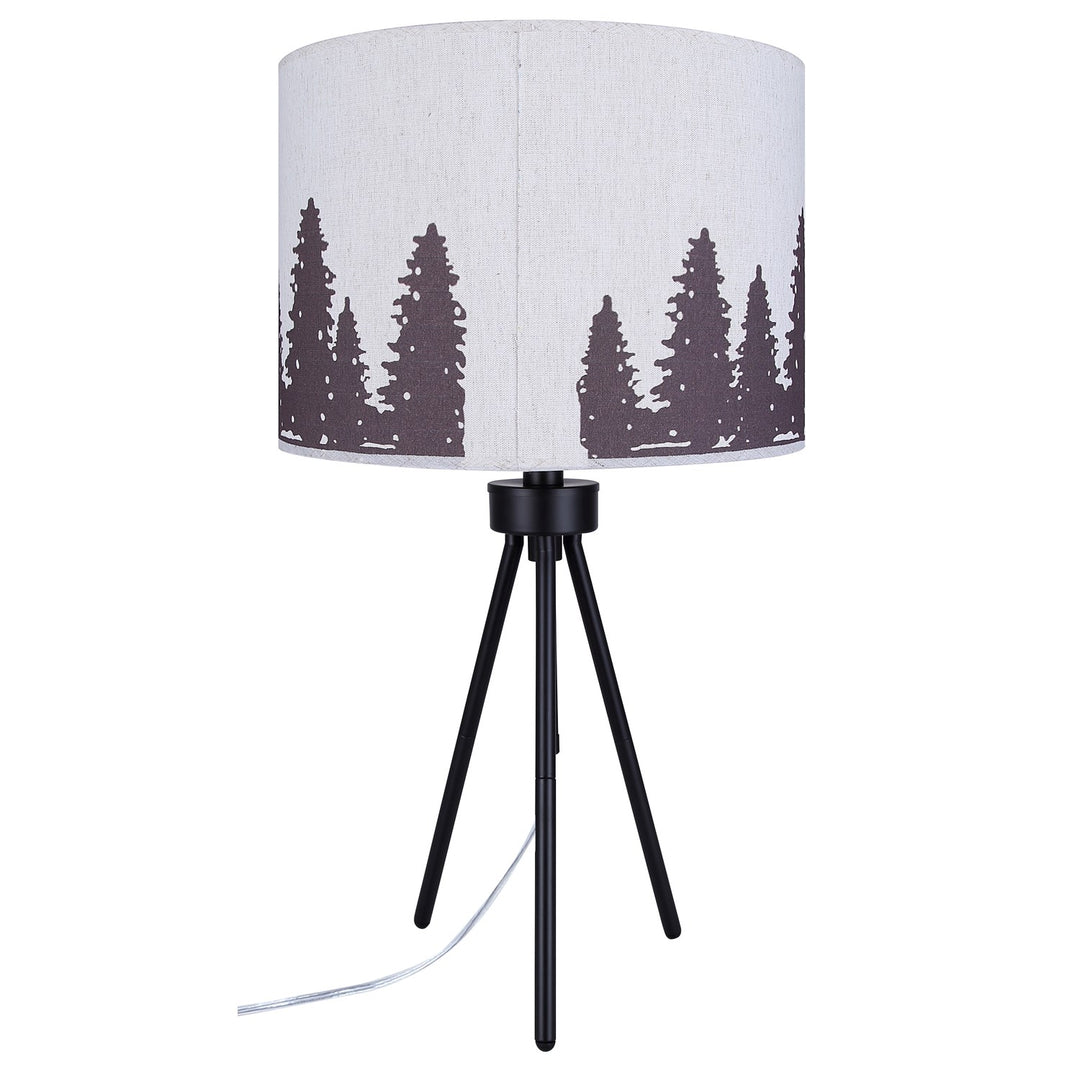 Table Lamp In Matte Black Finish