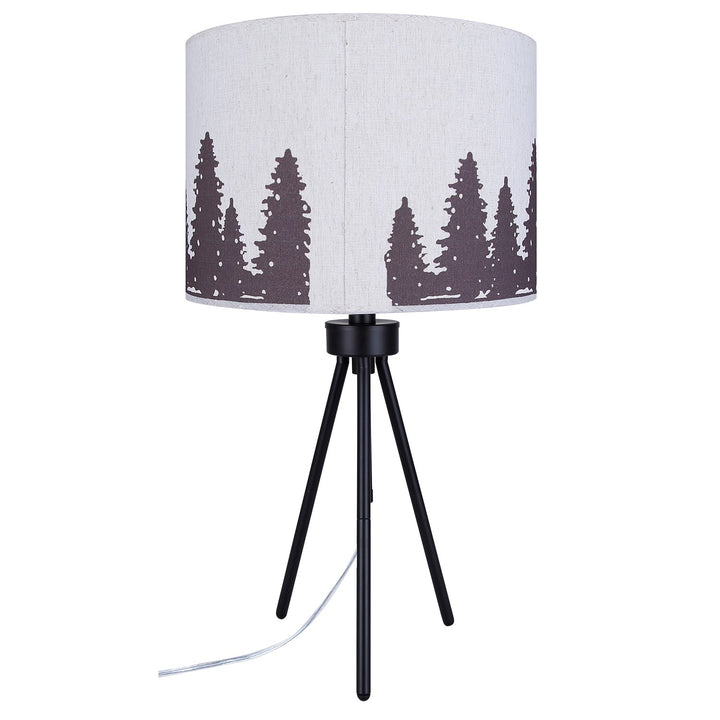 Table Lamp In Matte Black Finish