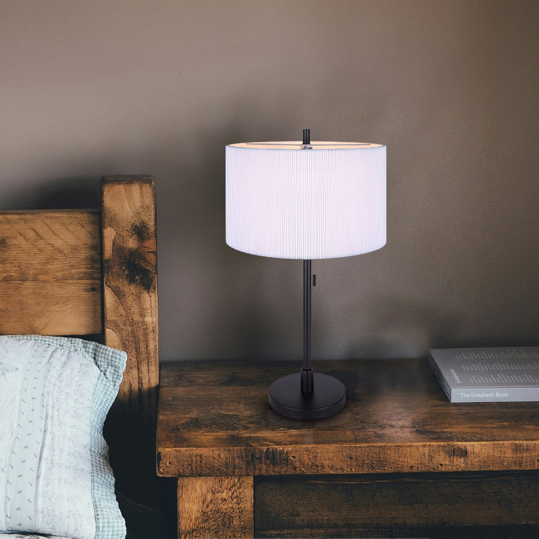 Table Lamp In Black Finish