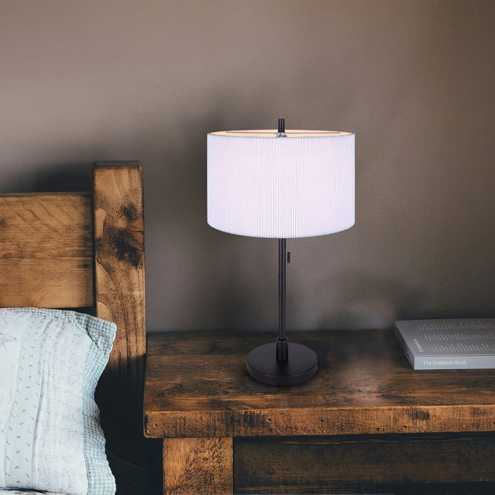 Table Lamp In Black Finish