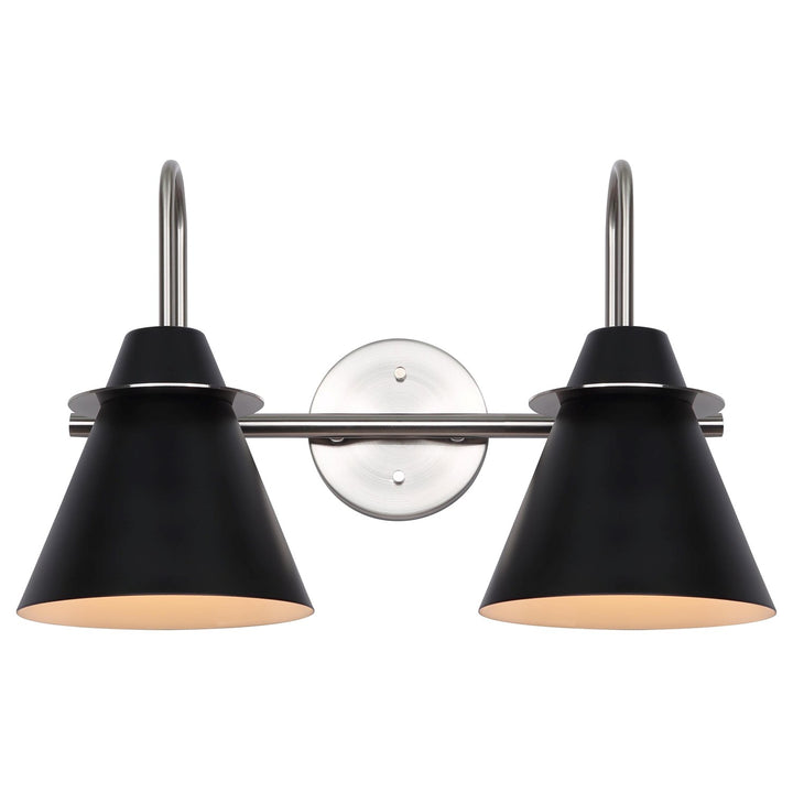 Vanity In Brushed Nickel/Matte Black Finish by Canarm