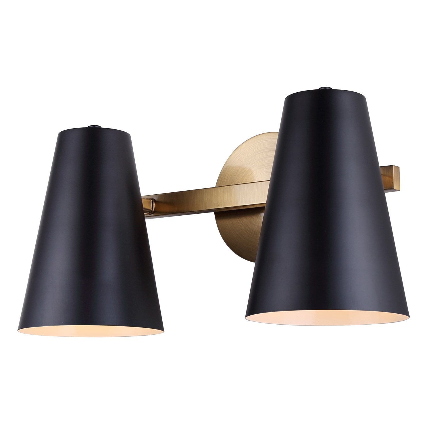 Vanity In Matte Black And Gold Finish by Canarm