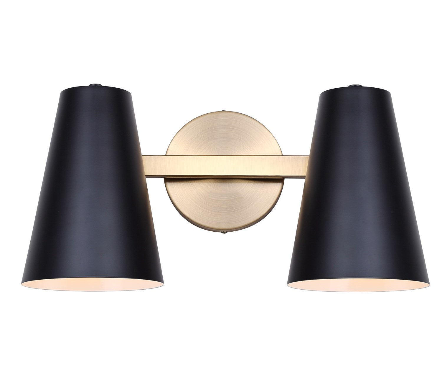 Vanity In Matte Black And Gold Finish