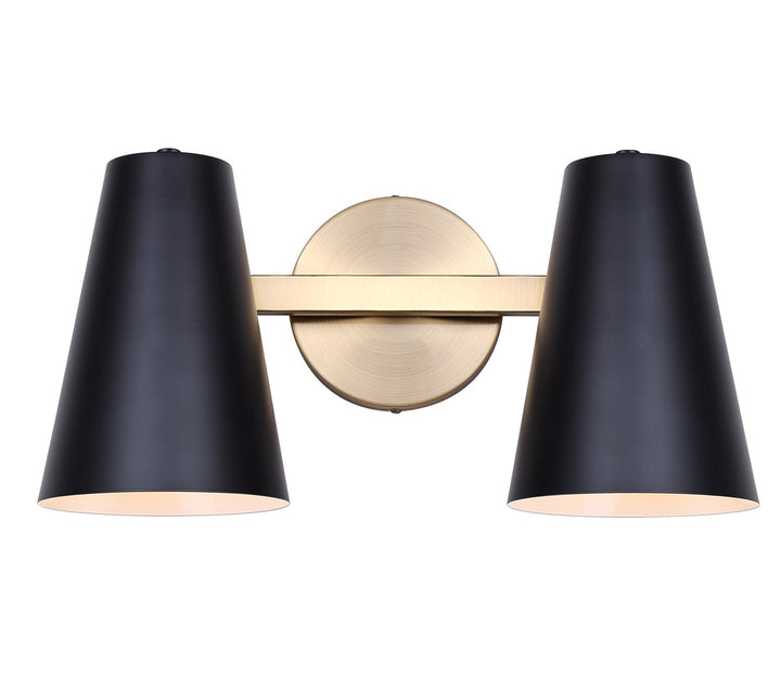 Vanity In Matte Black And Gold Finish