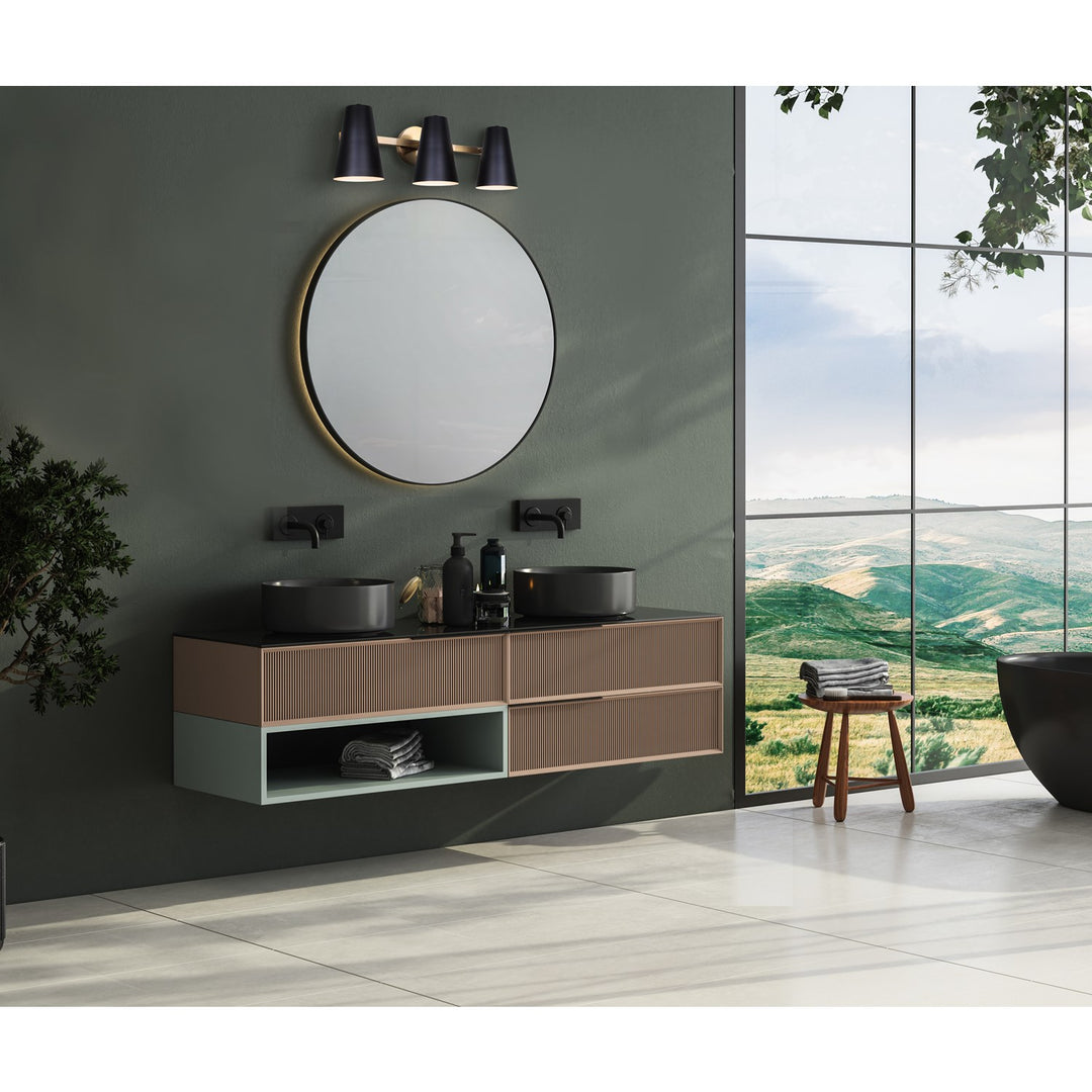 Vanity In Gold Finish