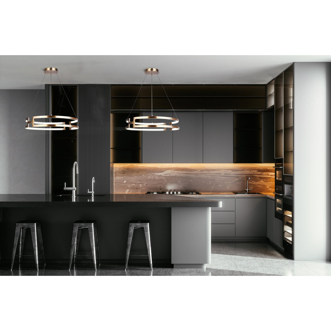 Chandelier In Gold Finish