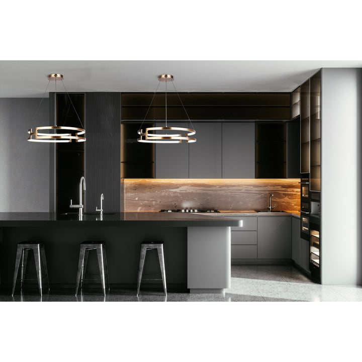 Chandelier In Gold Finish