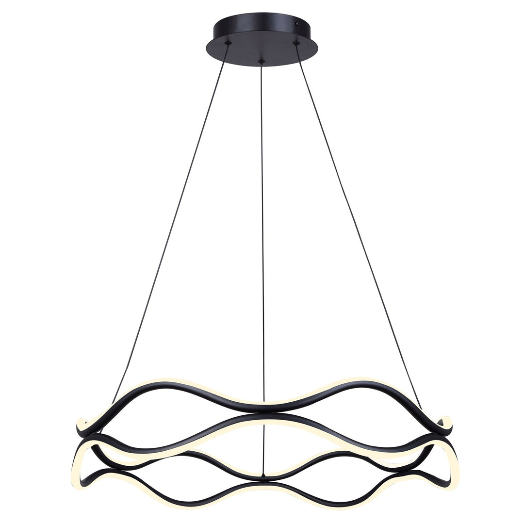Chandelier In Black Finish by Canarm