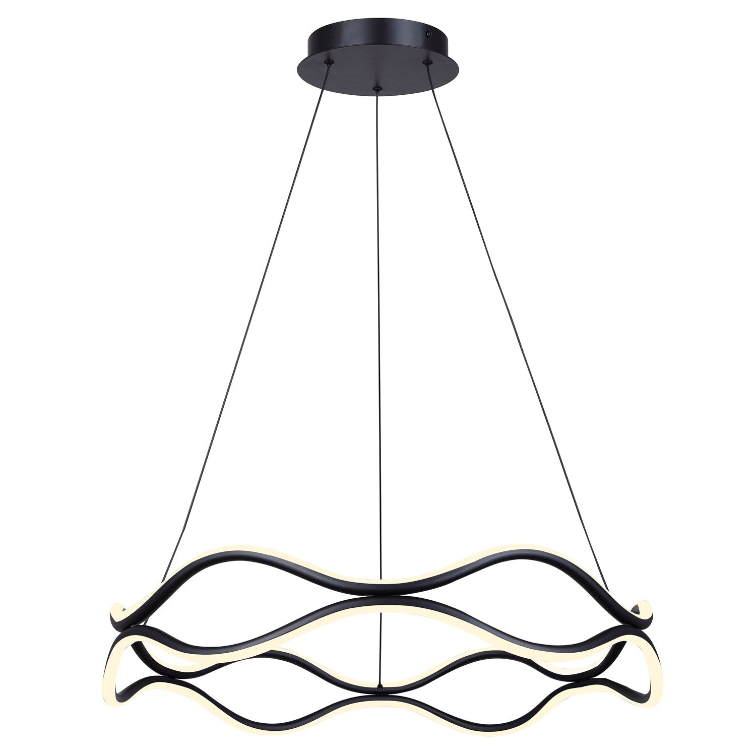 Chandelier In Black Finish by Canarm