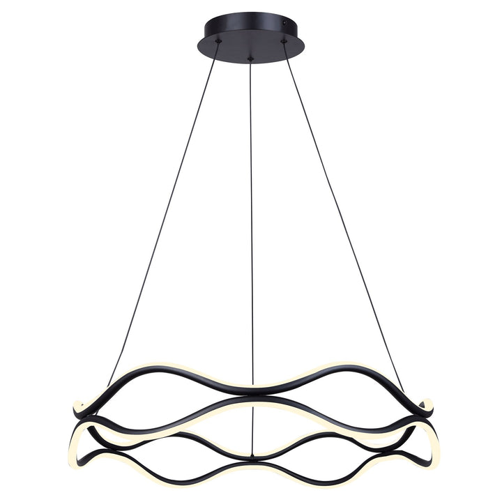 Chandelier In Black Finish by Canarm