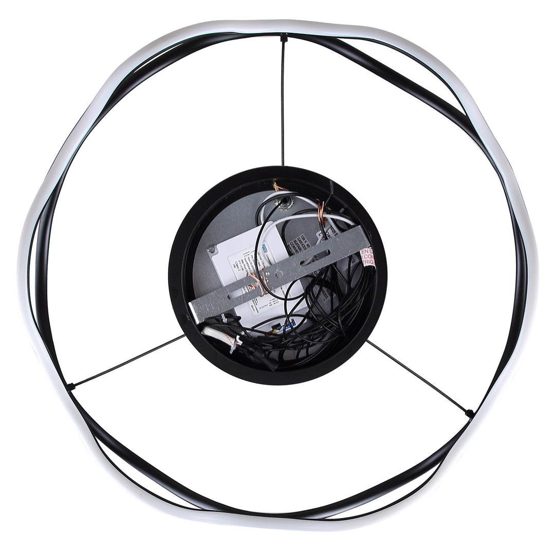 Chandelier In Black Finish