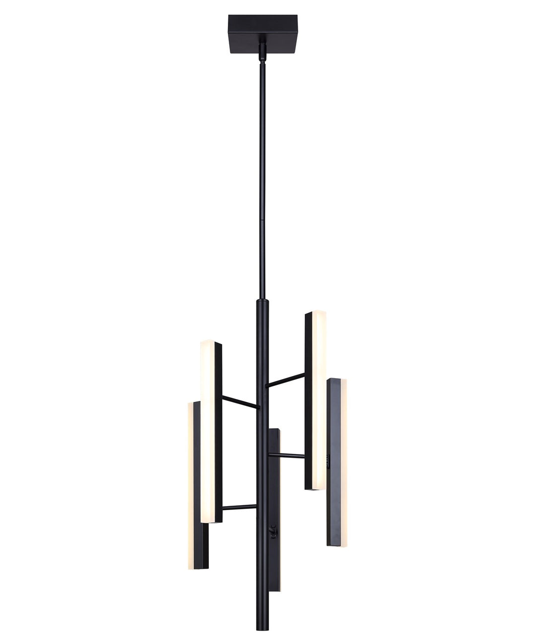 Chandelier In Black Finish by Canarm