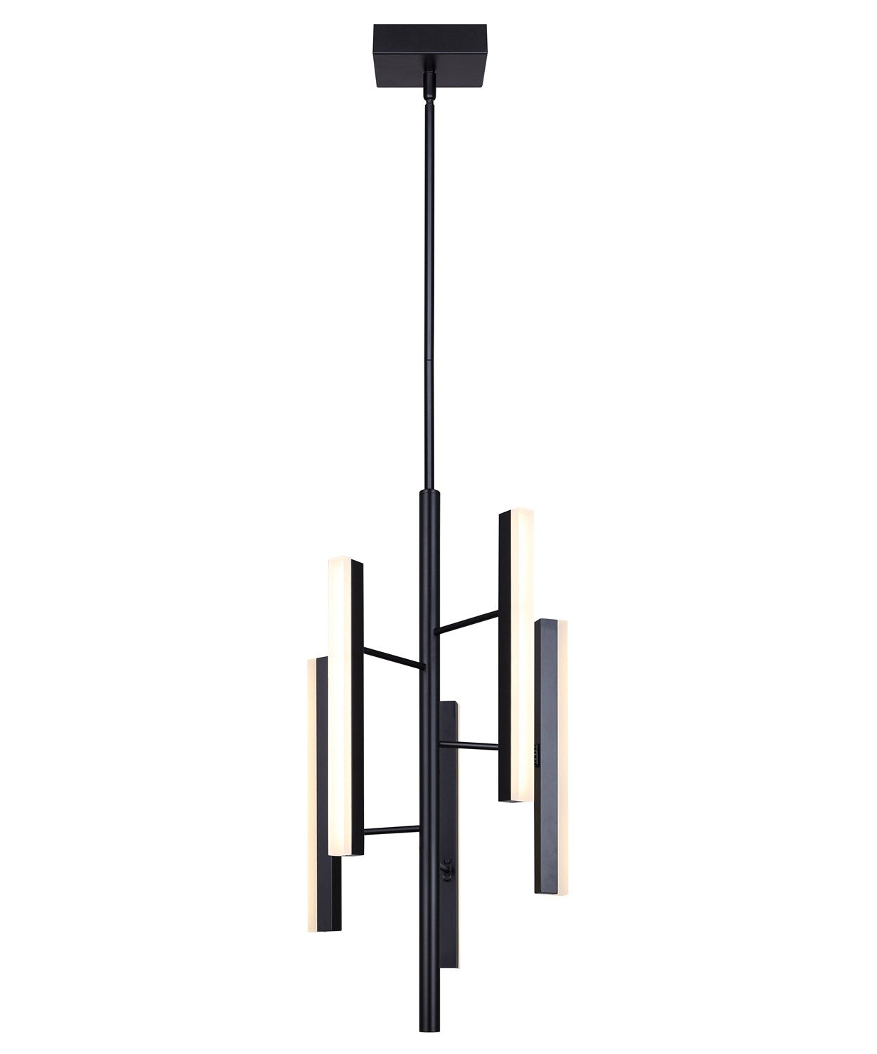 Chandelier In Black Finish by Canarm