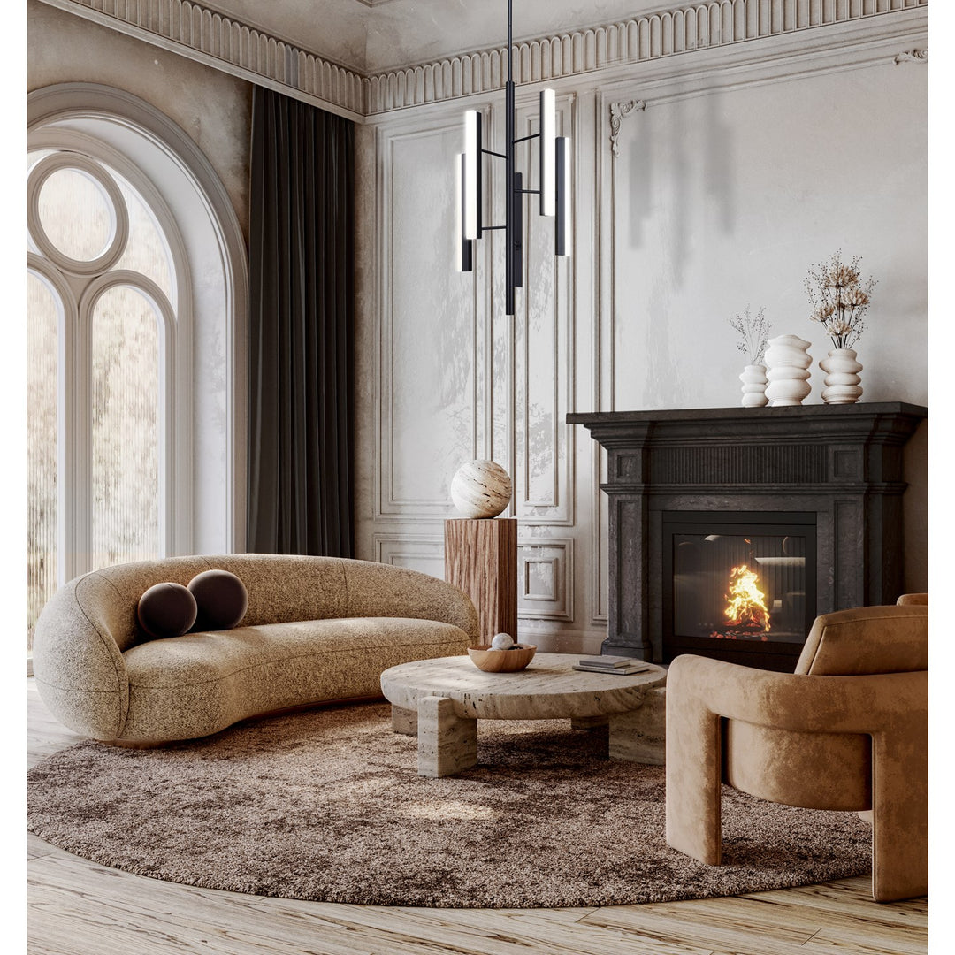 Chandelier In Black Finish