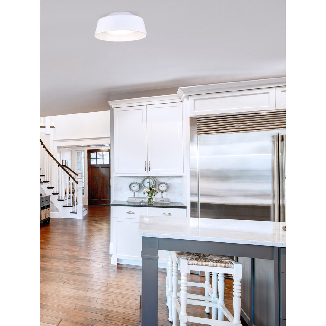 Flush Mount In White Finish