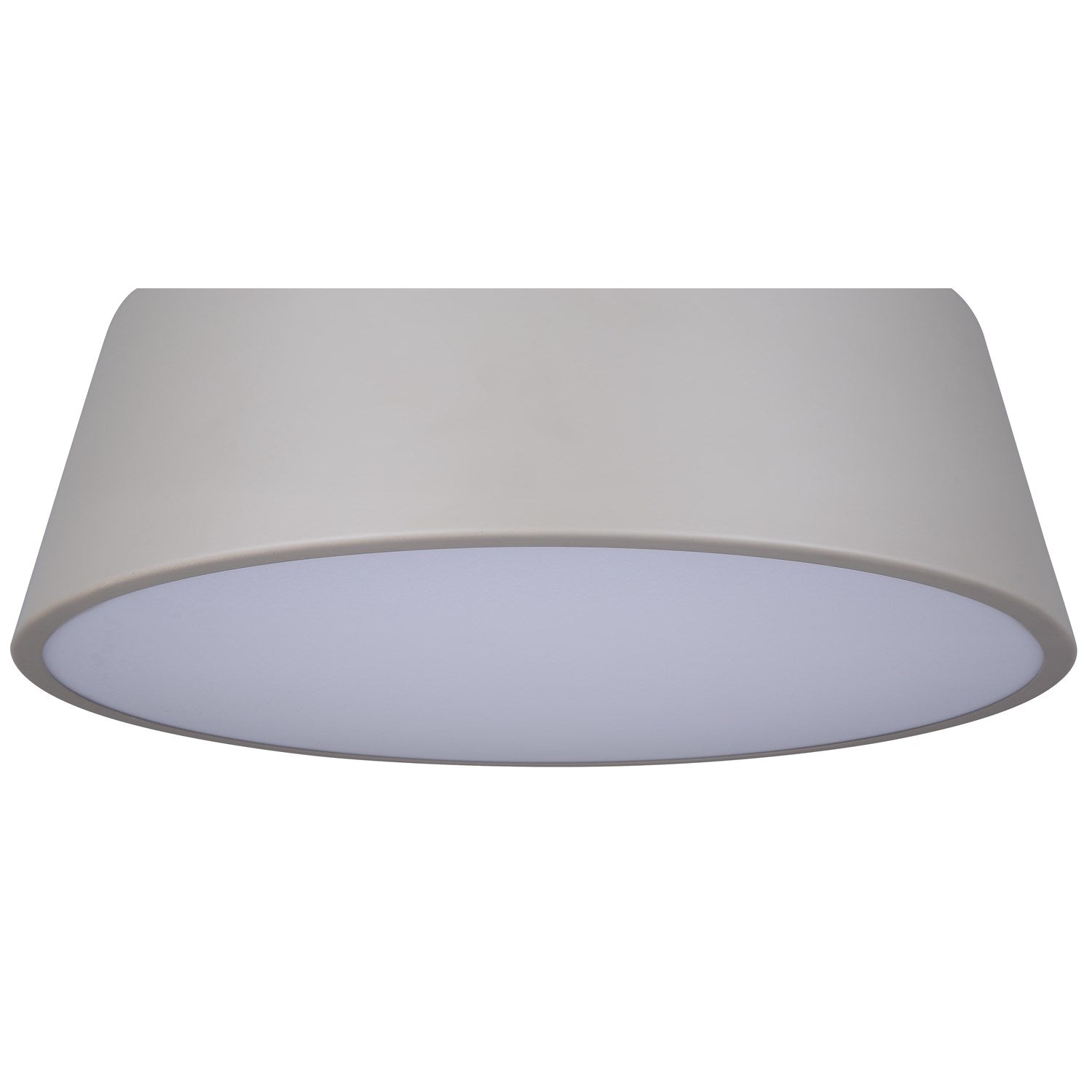 Flush Mount In Matte Gray And Gold Finish