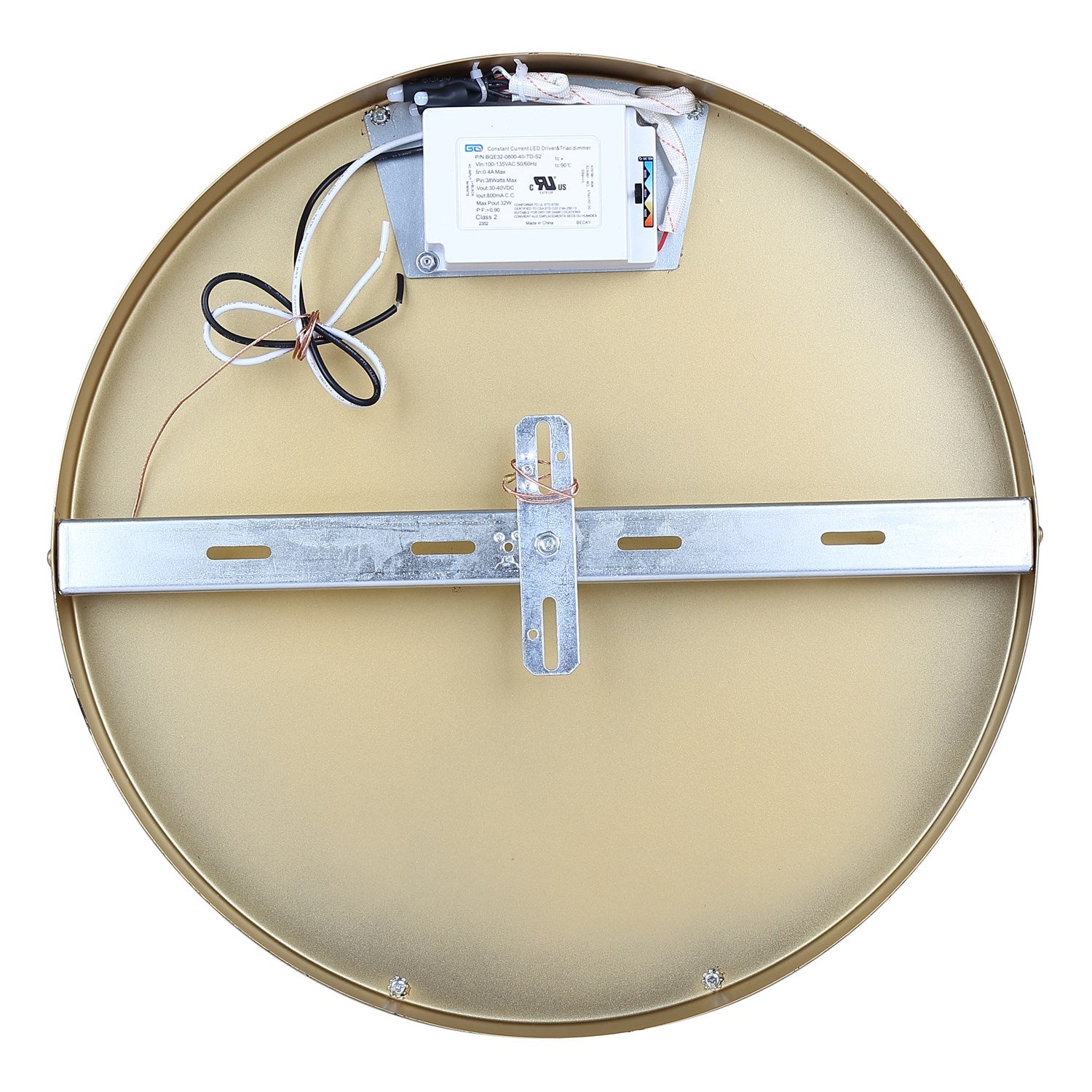 Flush Mount In Gold Finish