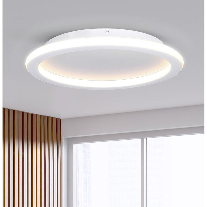 Flush Mount In White Finish