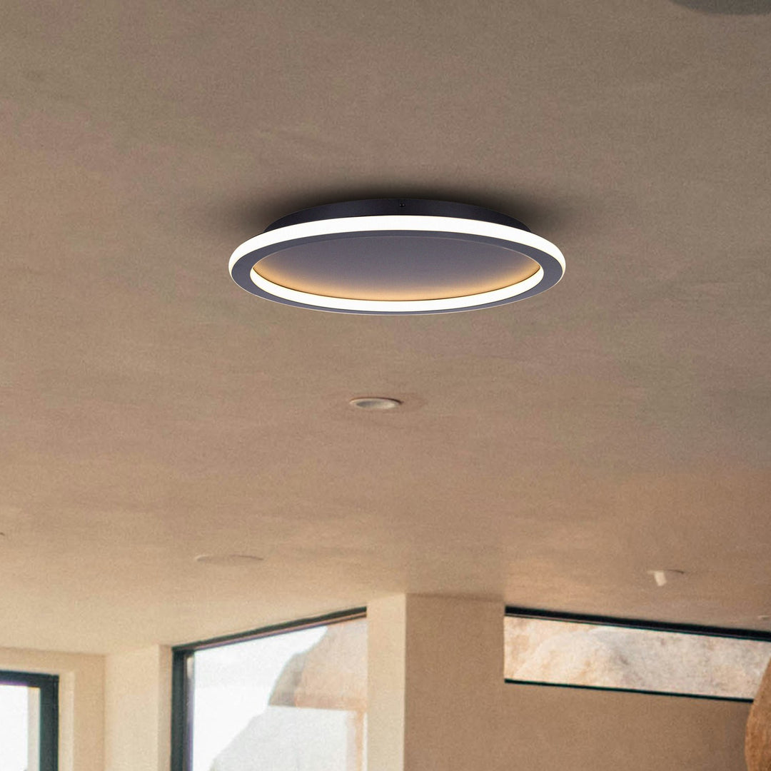 Flush Mount In Black Finish