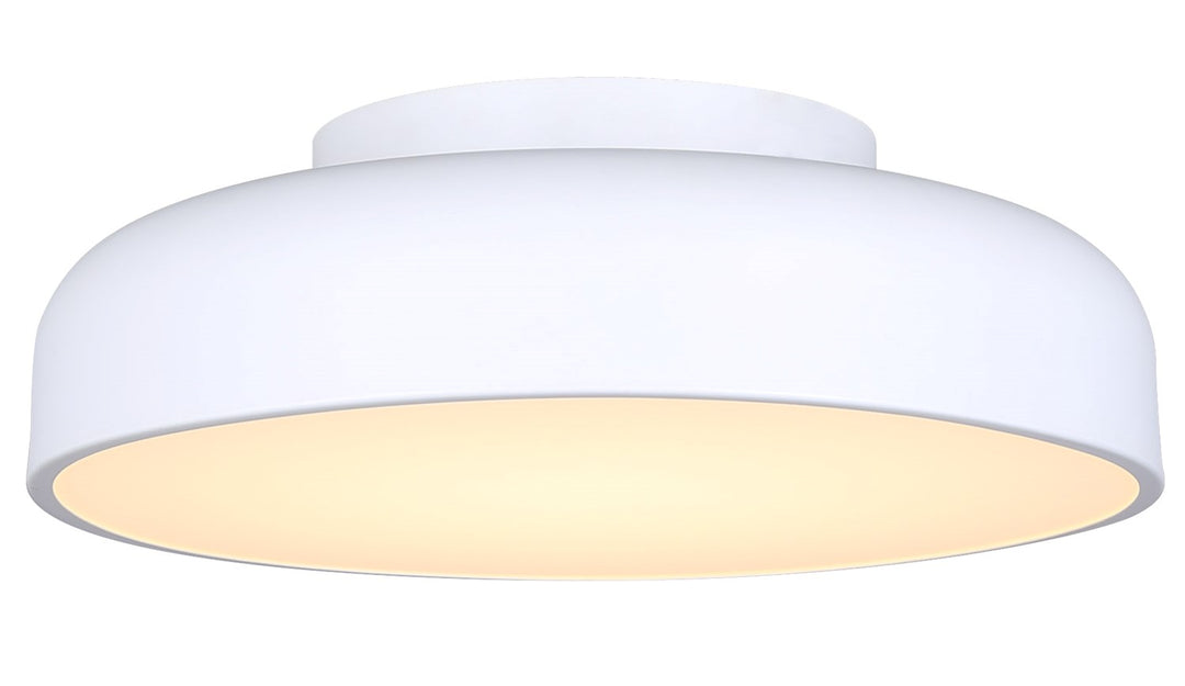 Flush Mount In White Finish by Canarm