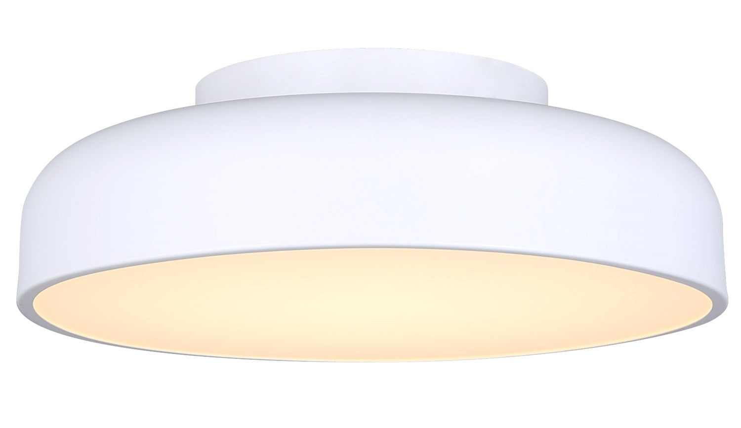 Flush Mount In White Finish by Canarm