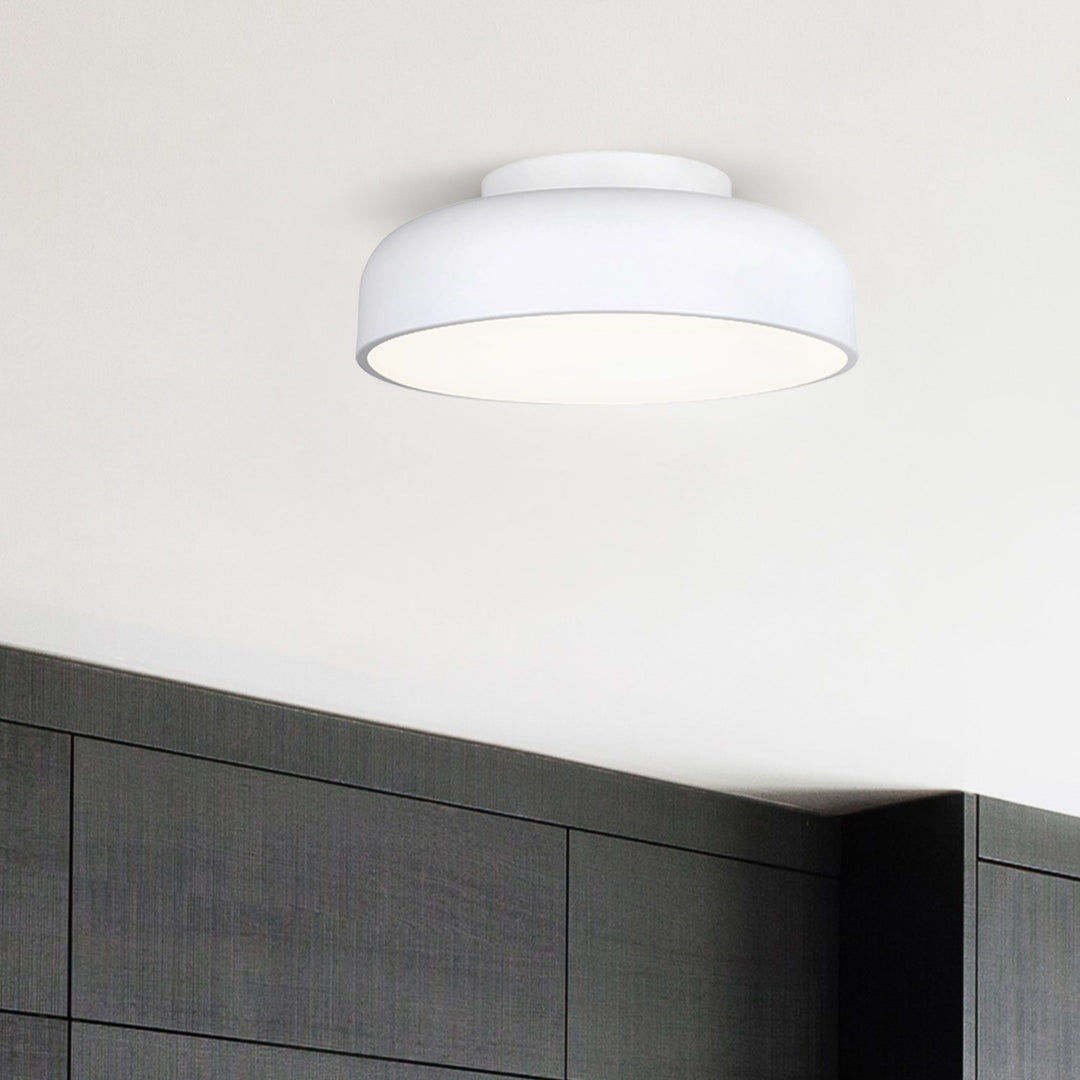 Flush Mount In White Finish