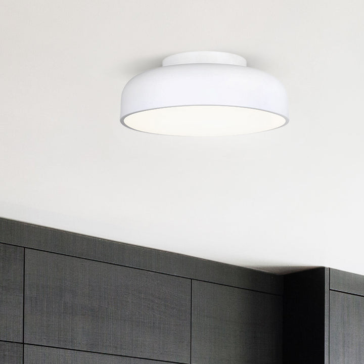 Flush Mount In White Finish