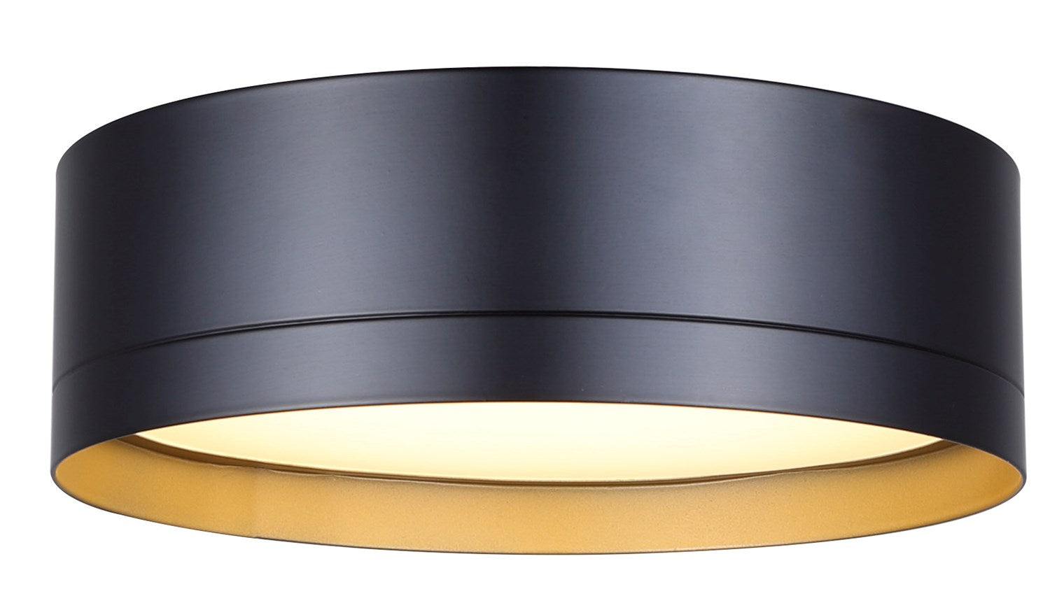 Flush Mount In Black Finish by Canarm